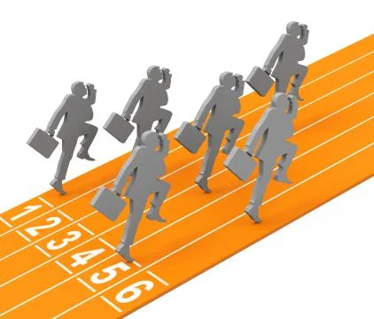 The race Stock Illustration