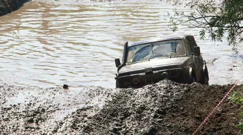 Race jeep Stock Footage 5658869