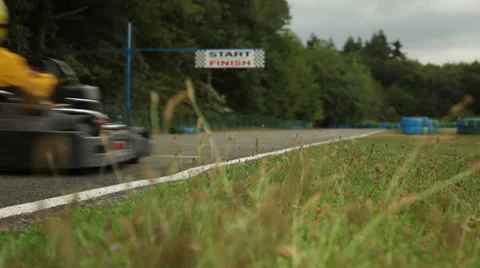RACE KART TRACK Stock Footage 27980398