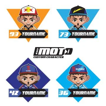 RACE MOTO GP V1 Stock Illustration