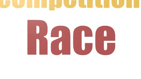 Race Tagcloud Animated Isolated Vídeos de archivo 103654454