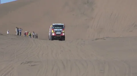 Race through the desert Stock Footage 49652790