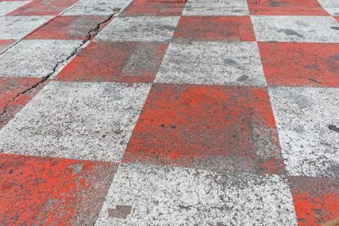 Race Track Checker Pattern Stockfoto's