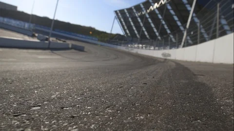 Race Track Close Up Stock Footage 127036544
