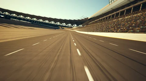 Race Track Curve Road For Car Racing Stock Footage