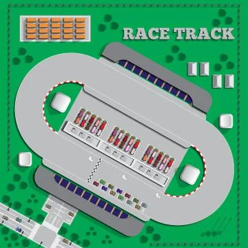 Race track. Stock Illustration
