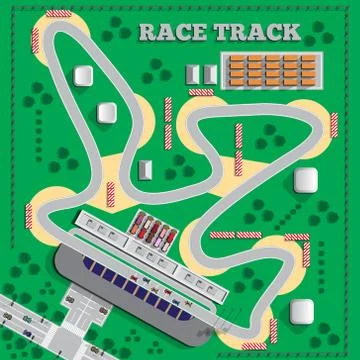 Race track. Stock Illustration