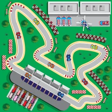 Race track. Stock Illustration