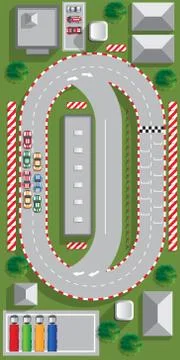 Race track. Stock Illustration