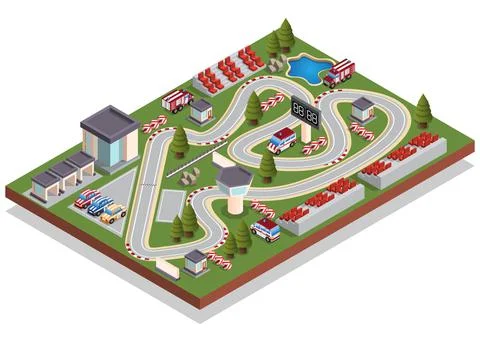 Race track. Stock Illustration