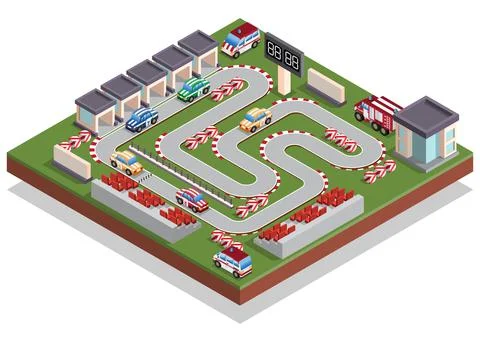 Race track. Stock Illustration