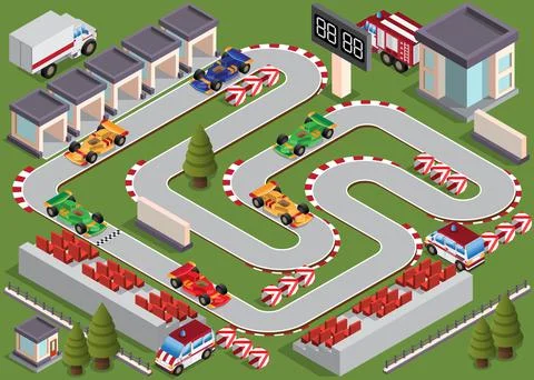 Race track. Stock Illustration