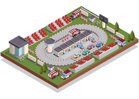 Race track. Stock Illustration