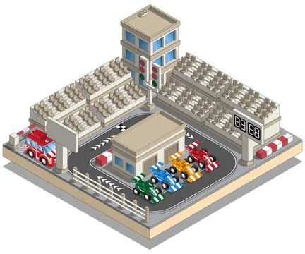 Race track. Stock Illustration