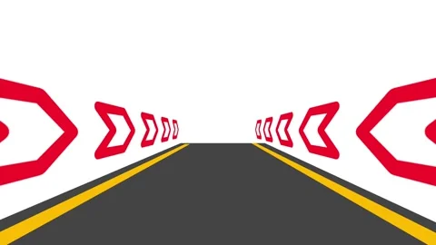 Race Track Perspective Stock Footage 301319632