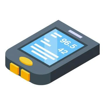 Race trip icon isometric vector. Bike computer Illustrazione stock
