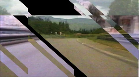 RACE WINDOW COMP 005 Stock Footage
