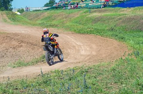 Racer motorcycle Stock Photos