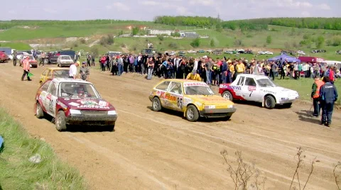 Racer preparing to start racing Stock-Footage 398708