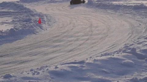 Races karting winter 스톡 동영상 59537846