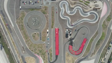 Racetrack Birds Eye View Video stock 166523818