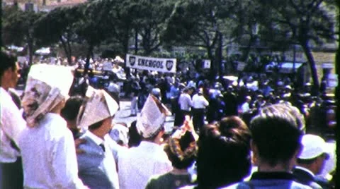 RACETRACK CROWD Pre Race Le Mans 1960s Vintage Old Film Home Movie 4386 Видео 12203826