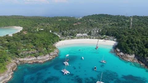 Racha Beach in Phuket Stock Footage 341855654