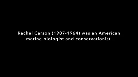 Rachel Carson (with text) Vídeo Stock 259318055
