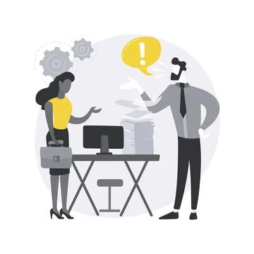 Racial discrimination abstract concept vector illustration. Stock Illustration