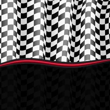Racing Background. Checkered Flag Illustrazione stock