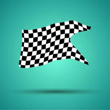 Racing background with checkered flag vector illustration. EPS10 Stock Illustration