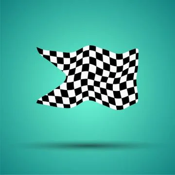 Racing background with checkered flag vector illustration. EPS10 Stock Illustration