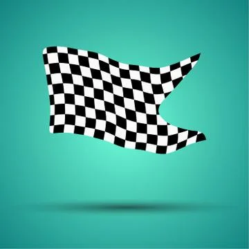 Racing background with checkered flag vector illustration. EPS10 Stock Illustration