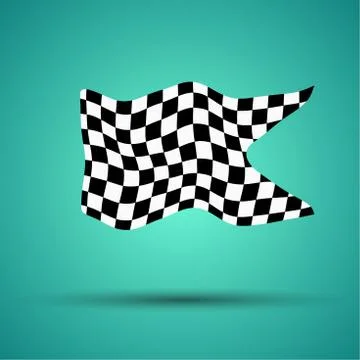 Racing background with checkered flag vector illustration. EPS10 스톡 일러스트