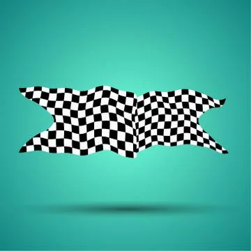 Racing background with checkered flag vector illustration. EPS10 Illustrazione stock