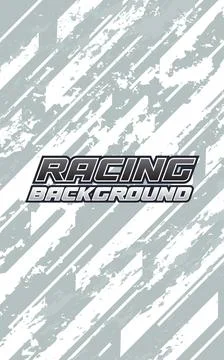Racing background design featuring bold logo typography Illustrazione stock