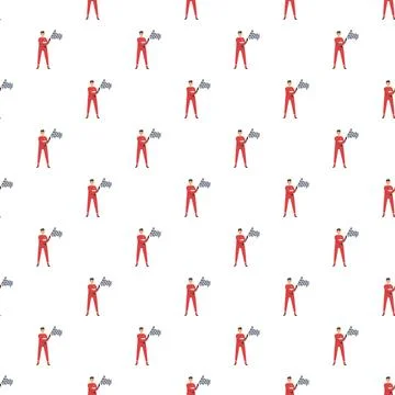 Racing background pattern with checkered flag winner Stock Illustration