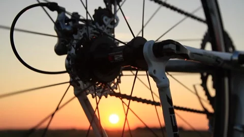 Racing bicycle Stock Footage 134129002