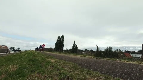Racing on the bike Video stock 116079361