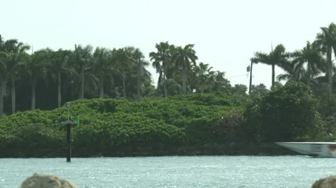 Racing boat navigating Stock Footage 38126841