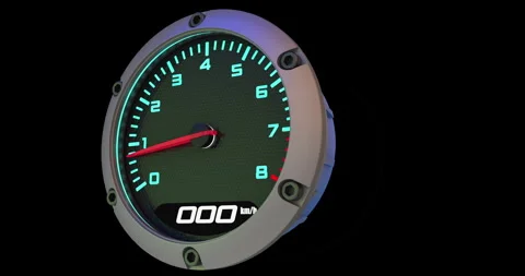 Racing Car Dashboard 3D Animation Stock Footage 273745150