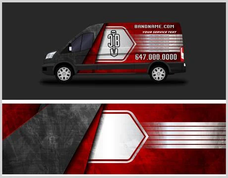 Racing car decal wrap vector designs, sports car wrap design Stock Illustration