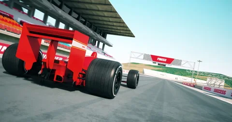 Racing car fast motion on track with engine visualization. 스톡 동영상 329669610
