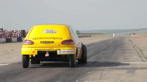 Racing car Stock Footage 66446733