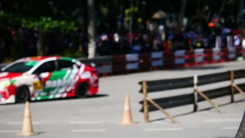 Racing car Stock Footage 95558284