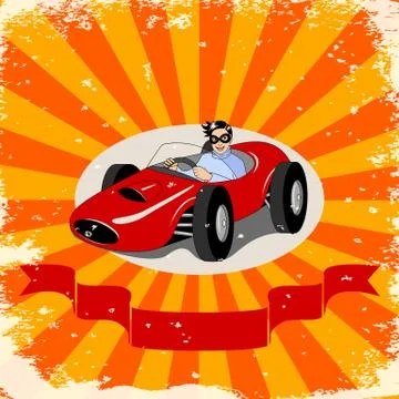 Racing car Stock Illustration