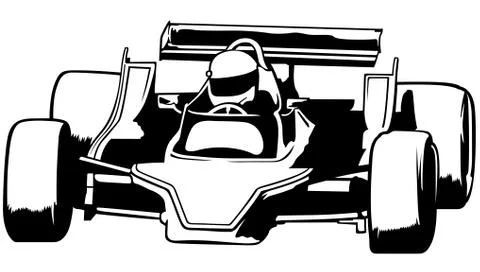 Racing Car Stock Illustration