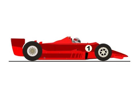 Racing car. Stock Illustration