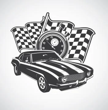 Racing car Illustrazione stock