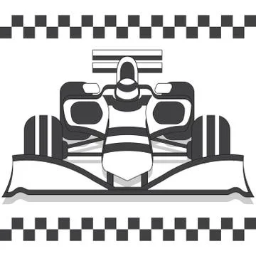 Racing car. Stock Illustration